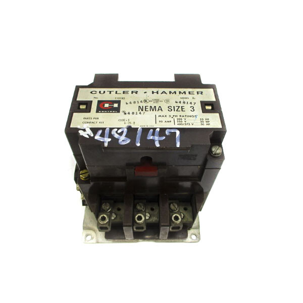 CUTLER HAMMER C10EN3 SER. A1 110/120V 90A UNMP