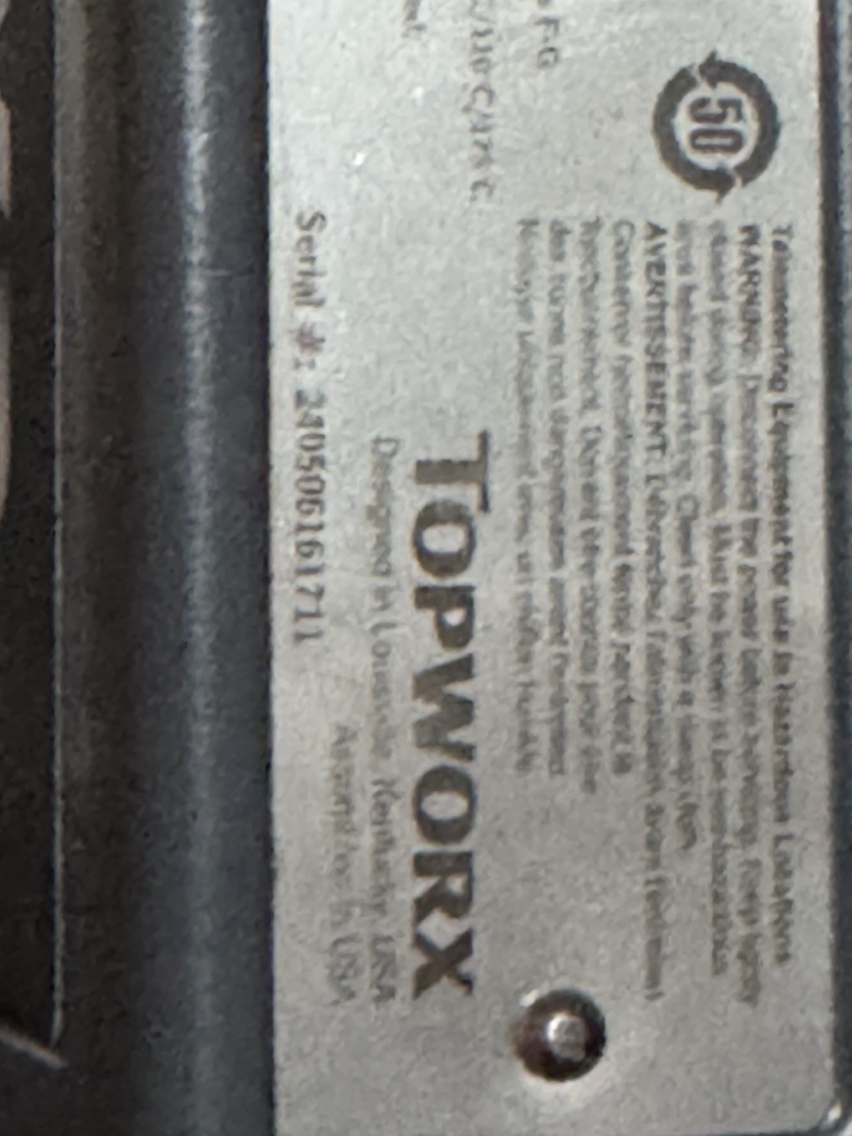 Topworx DXP-L21GSEB Kinetrol-21 ATEX 147-100 KACE 4″ valve 650 PSI