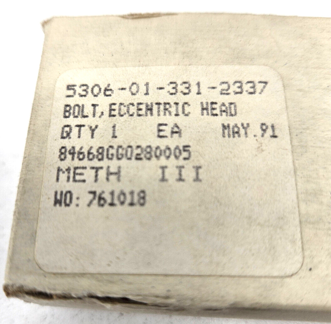 5306-01-331-2337 Eccentric Head Bolt 1268473-1 5306013312337