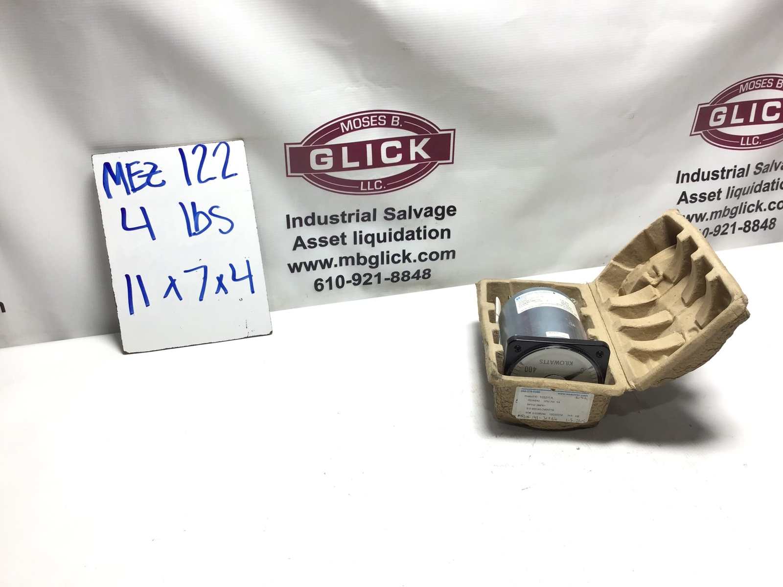 WESCHLER INSTRUMENTS 103211A 1PH 2W 5A Single-Phase & Polyphase Wattmeter 
