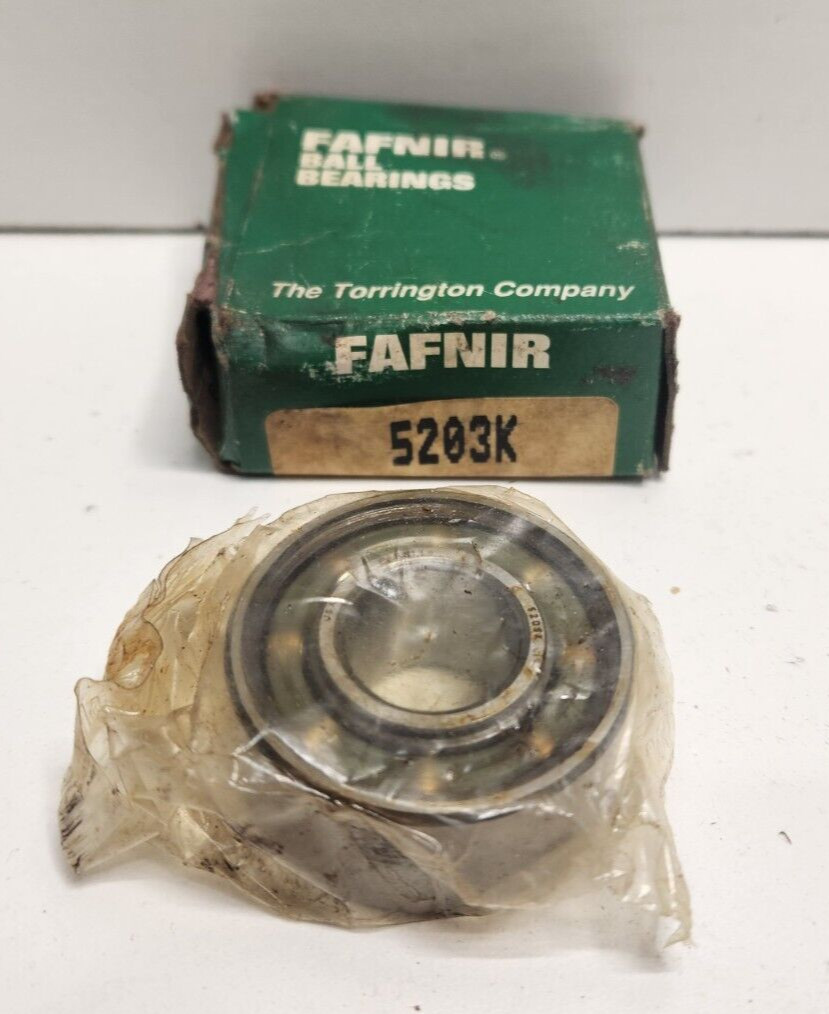 NEW OLD STOCK! FAFNIR 17MM BORE X 40MM OD BALL BEARING 5203K
