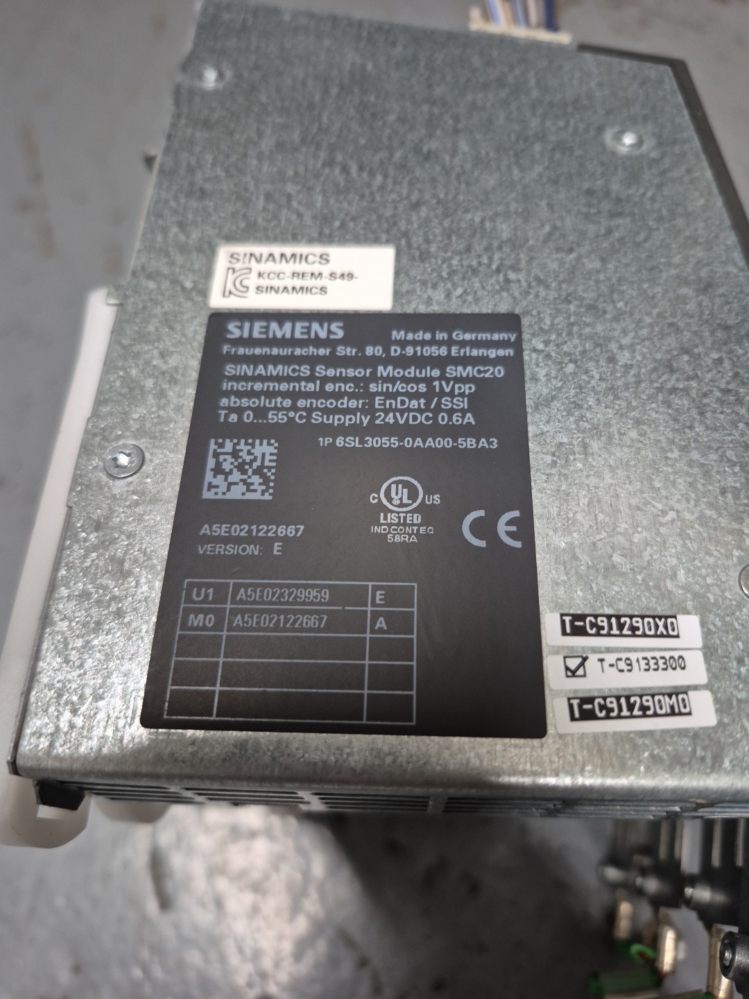 Siemens 6SL3055-0AA00-5BA3 Version E