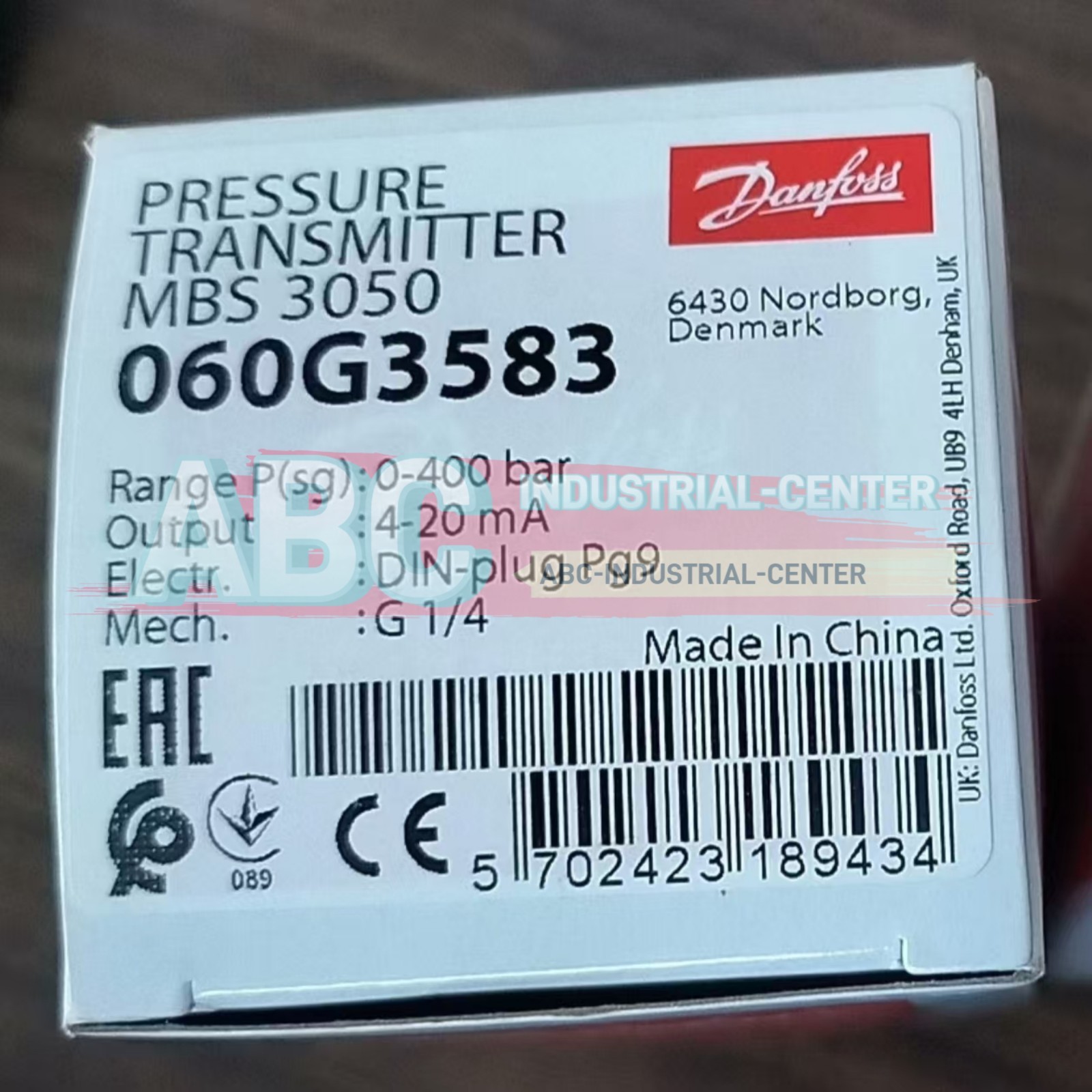 Danfoss 060G3583 MBS3050 pressure sensor#1pcs new in box