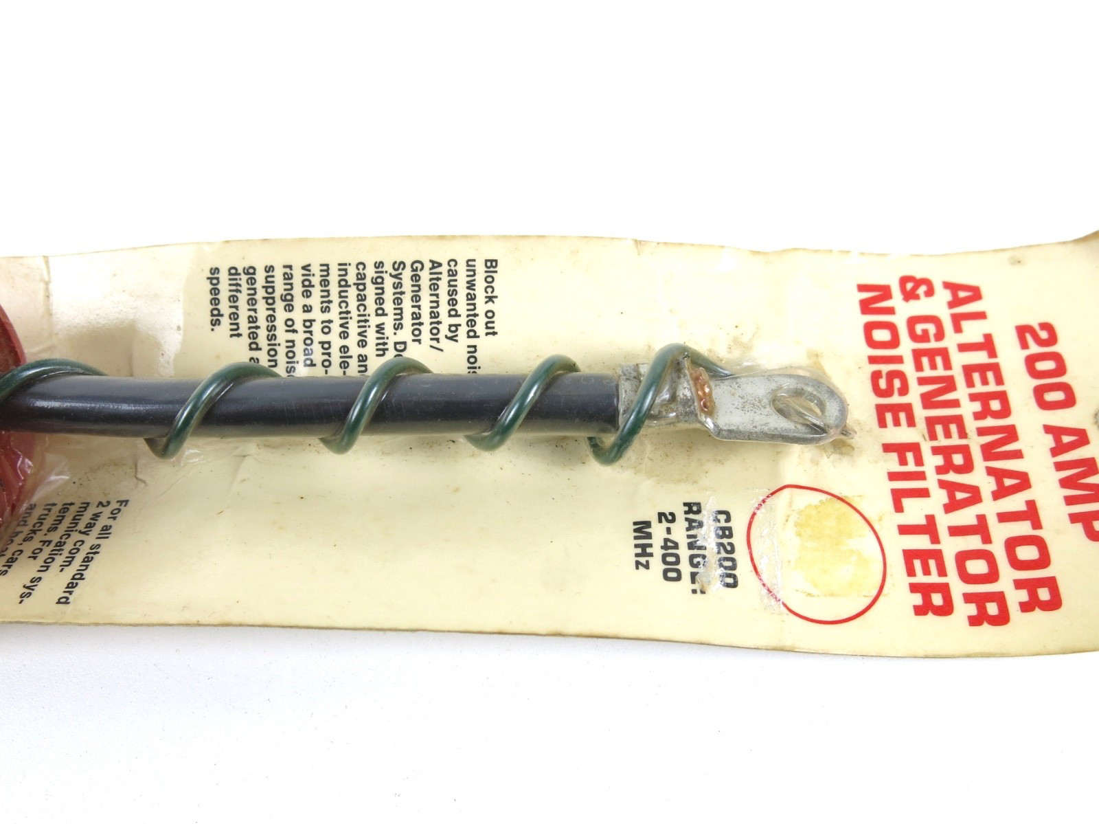 Vintage Cornell-Dubilier 200 Amp Alternator & Generator Noise Filter CB200 – NOS