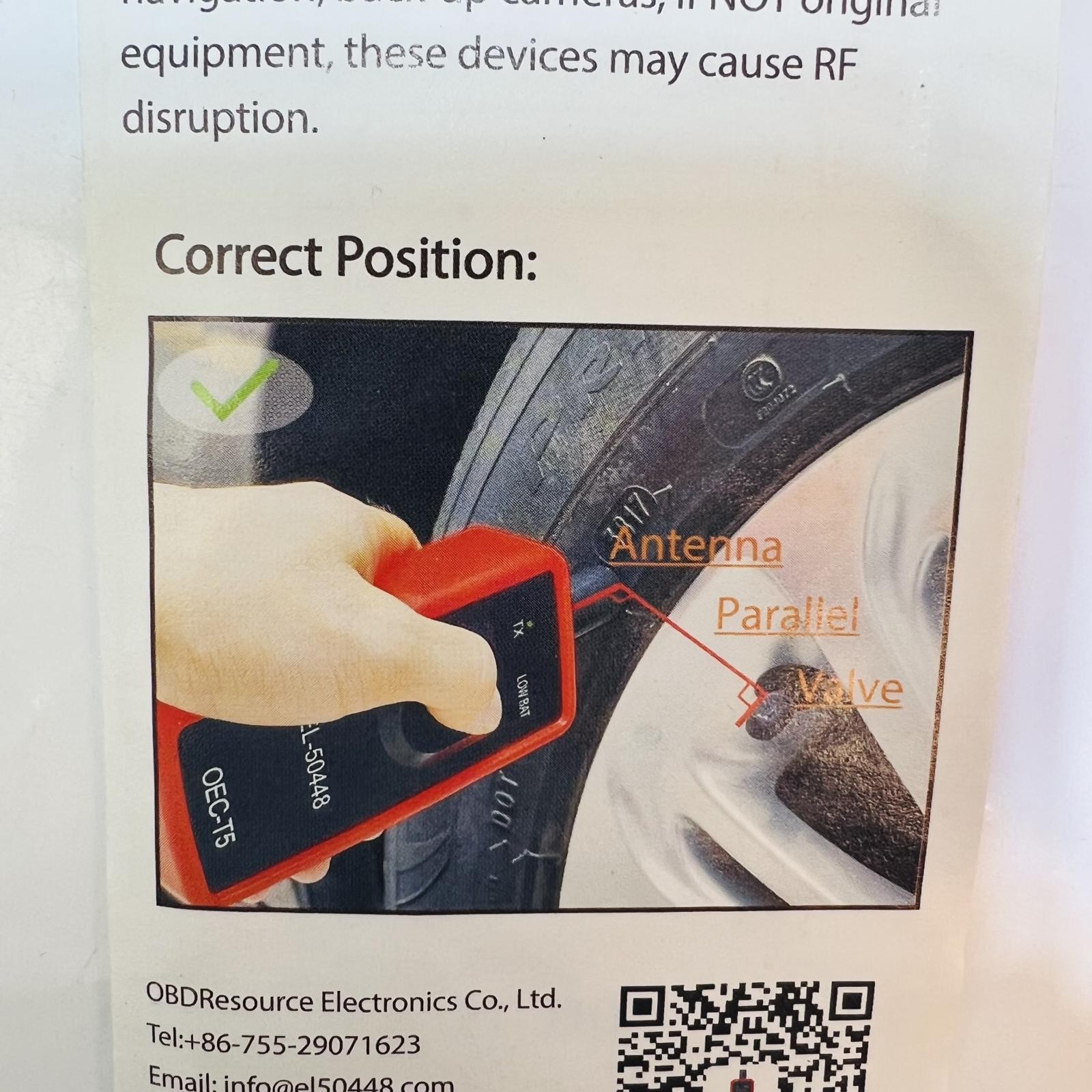 TPMS Relearn Tool & Tire Sensor Reset – OEC-T5 EL-50448 Activation Tool
