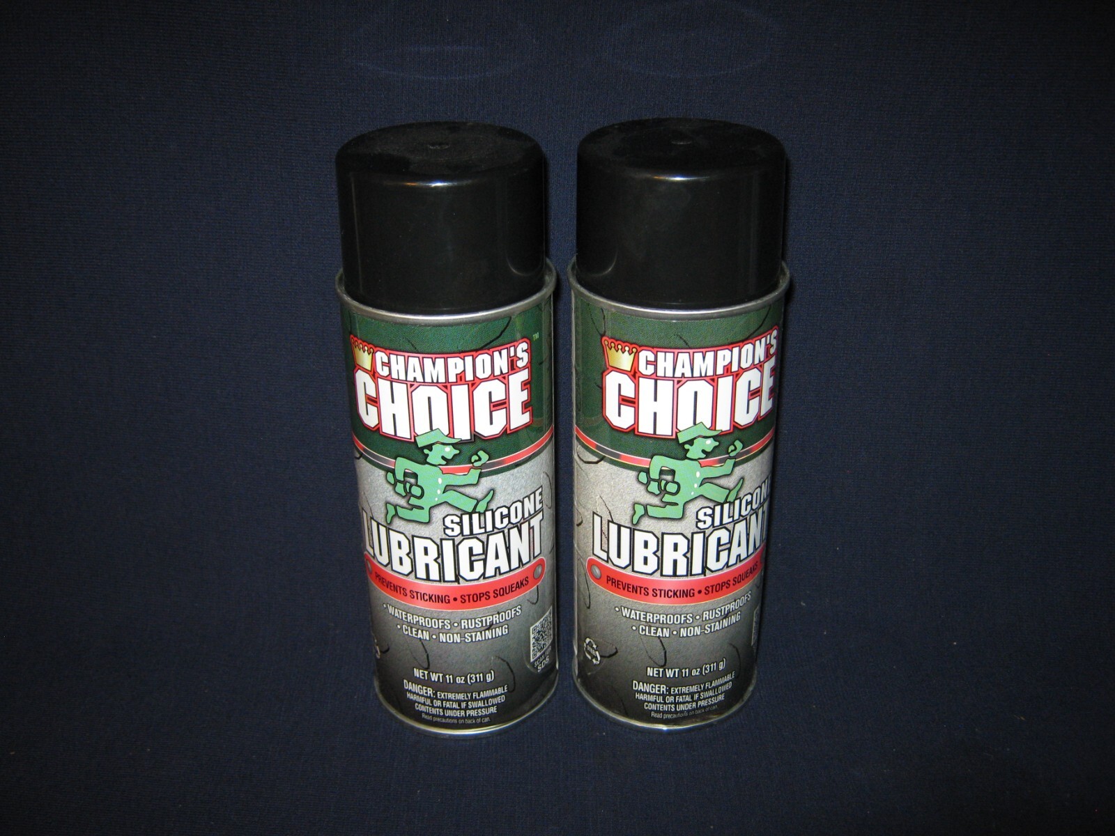 TWO {2} CHASE CHAMPION’S CHOICE 11 OZ SILICONE LUBRICANT SPRAY CANS-FREE SHIP-B6