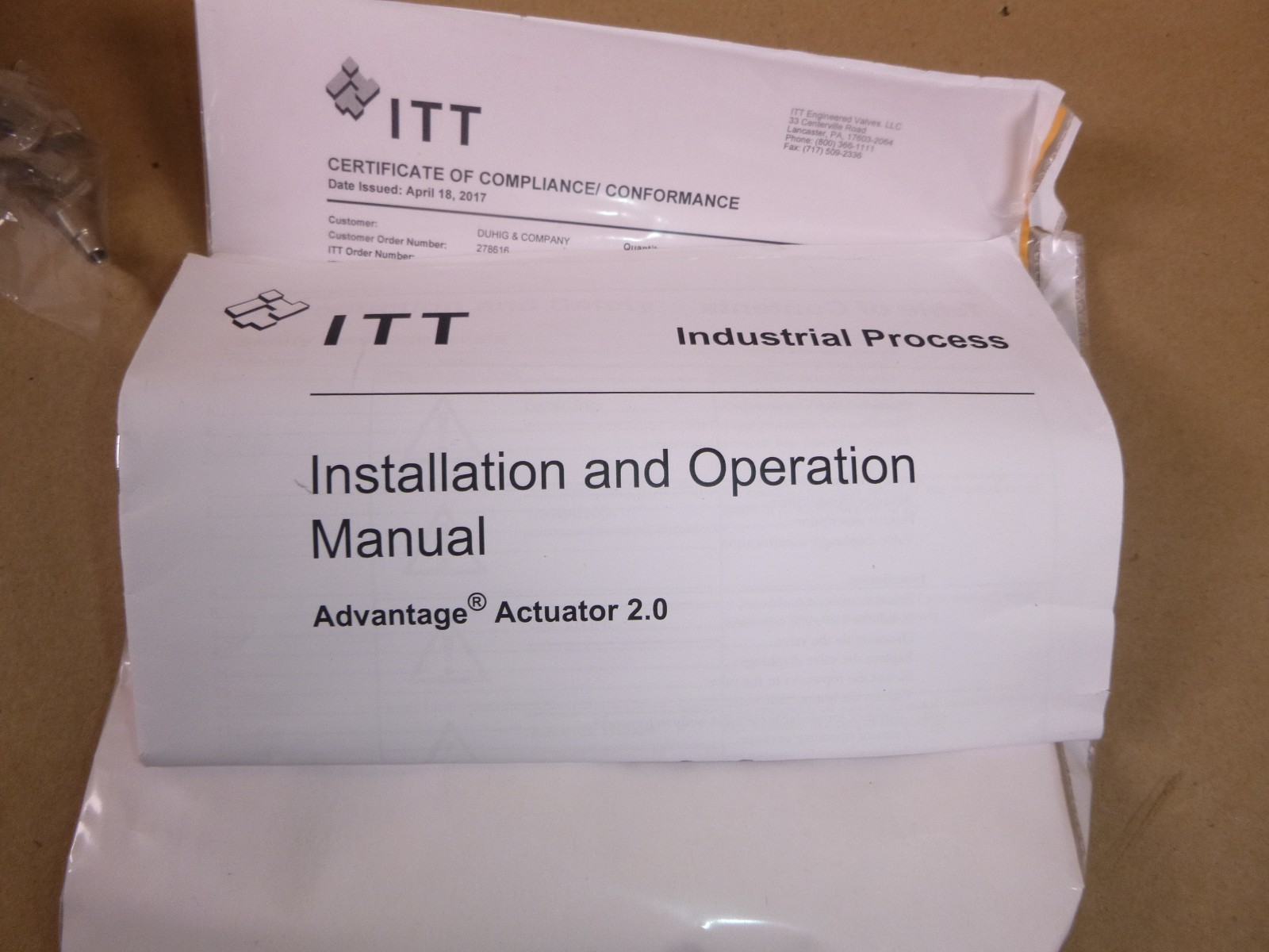 1″ ITT Pneumatic Actuator 90psi B209 Part Number 1-N-PN-B209