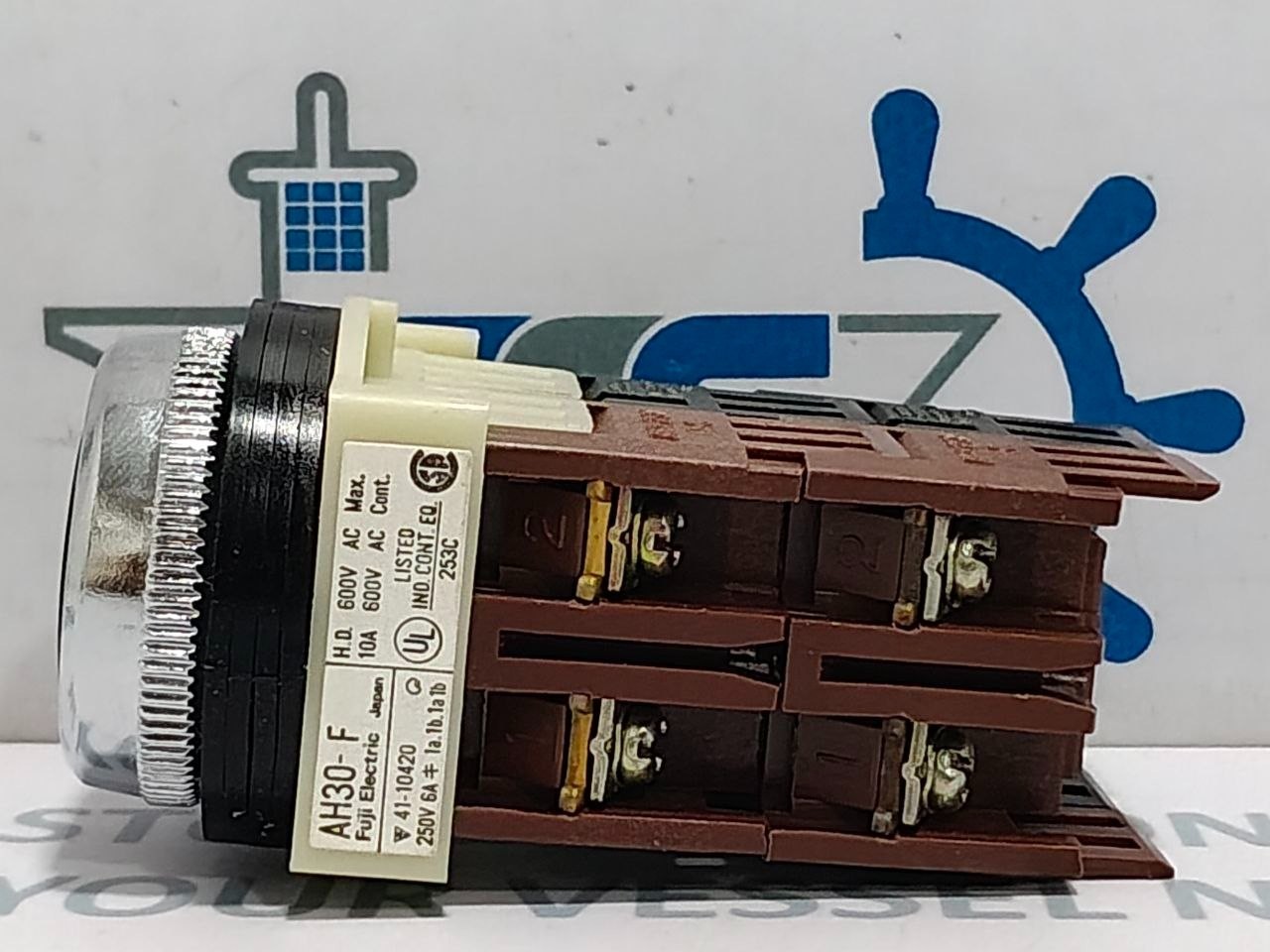 Fuji Electric AH30-F Black Push Button 10A 600V AH30-FB22 2A2B (Unused New)