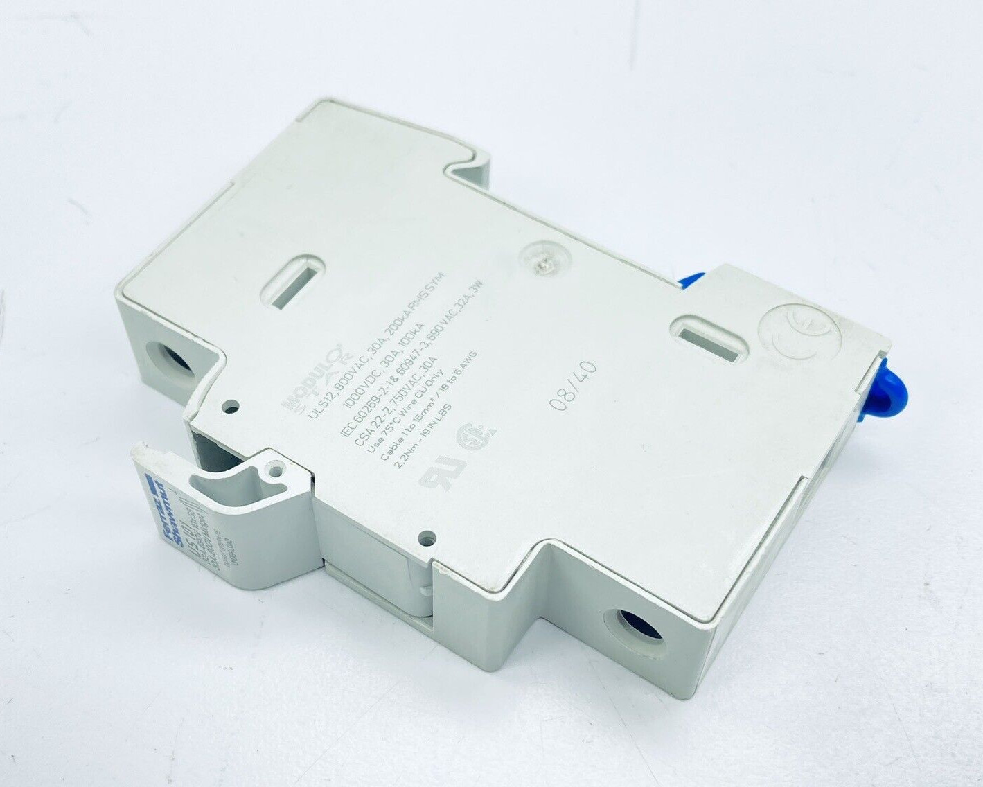 FERRAZ SHAWMUT US101 FUSE HOLDER 32A-690V 30A-800V MODULO STAR UL512 200kA RMS