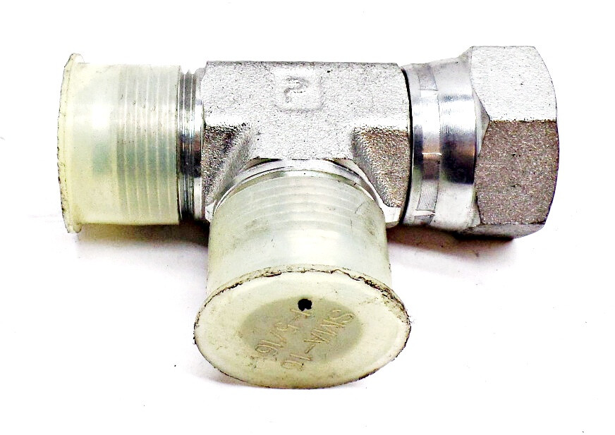 LOT OF 2 PARKER SWIVEL COUPLER TEE SMA-16 -1-5/”16X1-5/16″ FEMALE ADAPT TO MALE