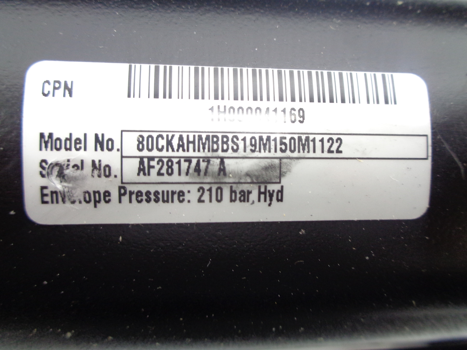 ATLAS 80CKAHMBBS19M150M1122 210PSI NSNP