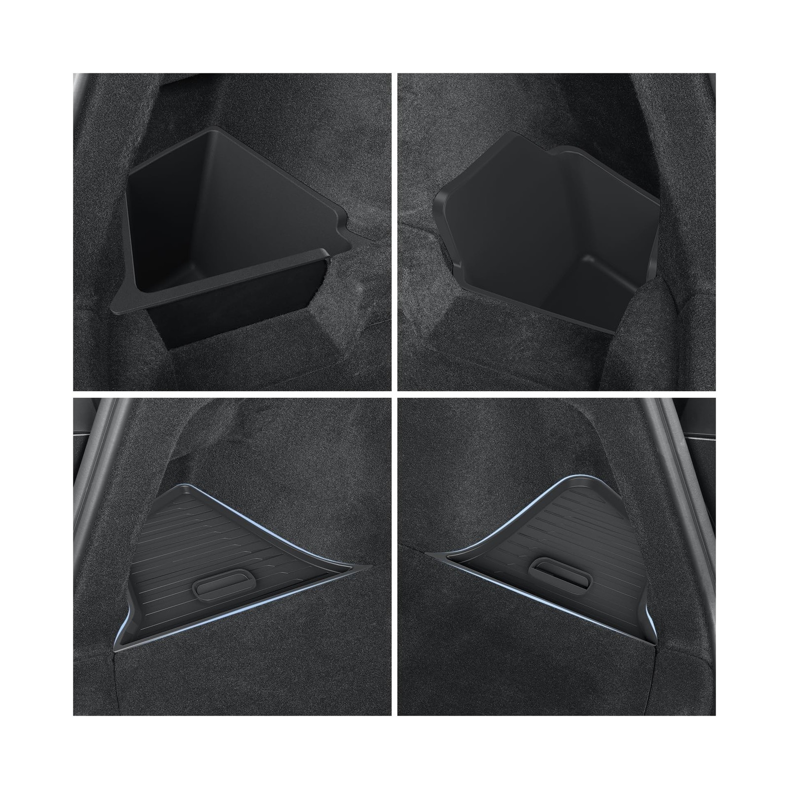LUCKEASY Rear Trunk Storage Bins Fit for Tesla Model Y Juniper 2025 2026 Stan…