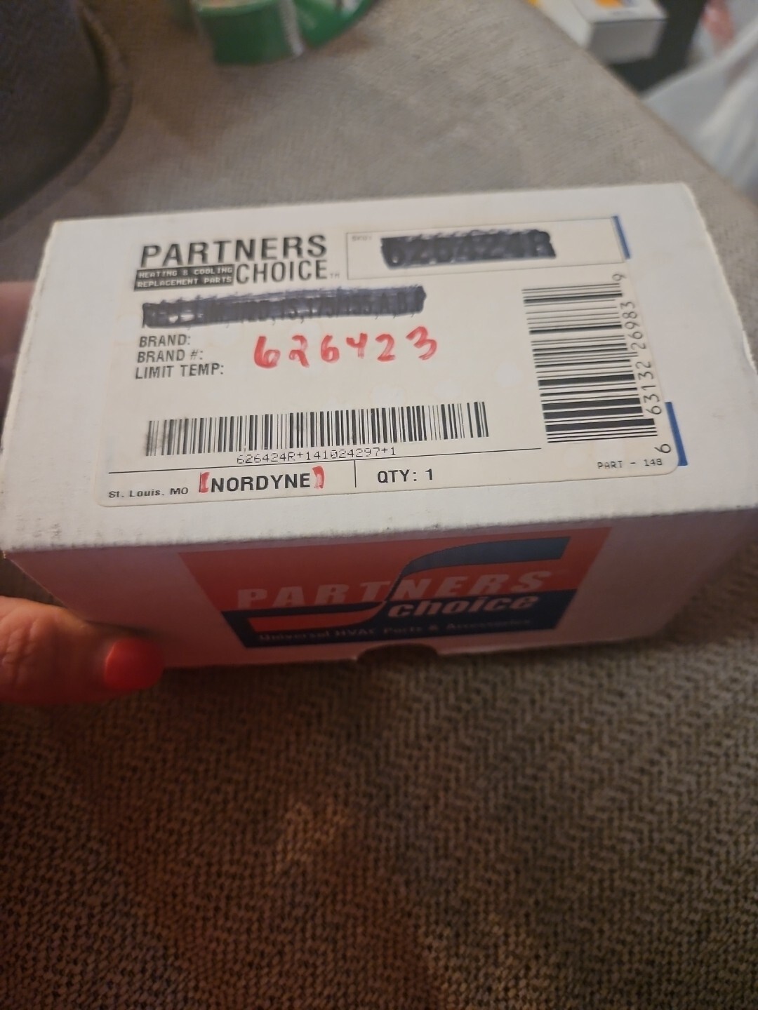 Partners Choice 626423 LIMIT SWITCH 3 INCH 170/20 DEGREES FAHRENHEIT New Old Inv
