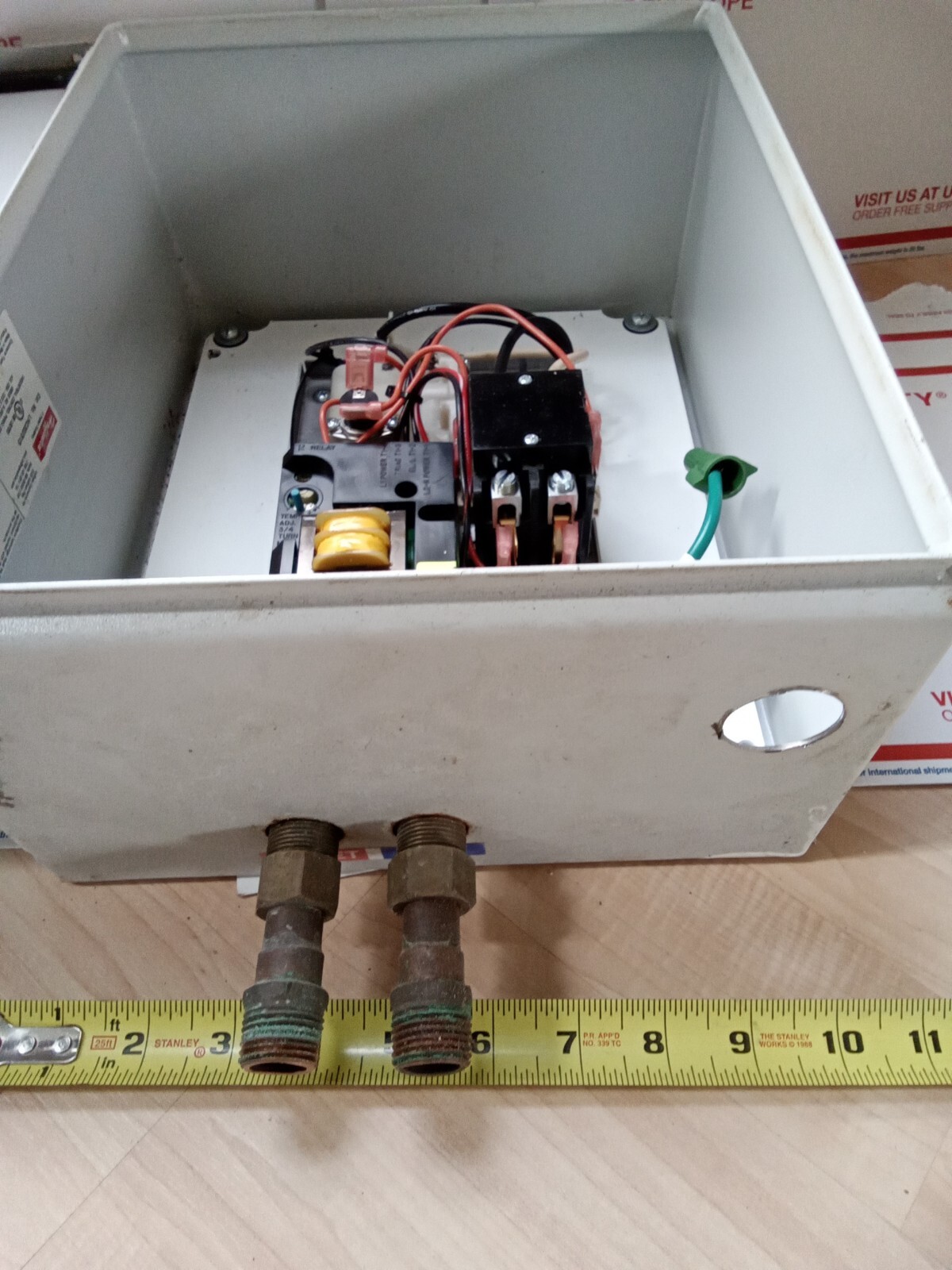 EEMAX EX100T ELECTRIC TANKLESS WATER HEATER USED , T1