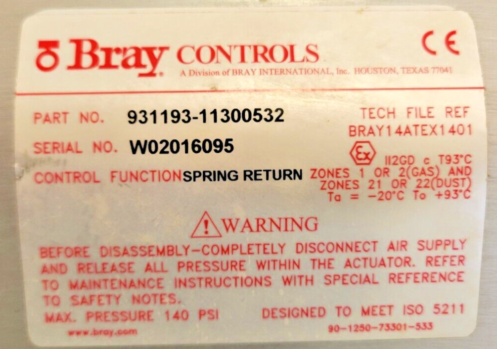 🟠FLOW-TEK 2″ FLANGED BALL VALVE BRAY CONTROLS PESSCO OFFERING 1 G092524-3-4 🗽