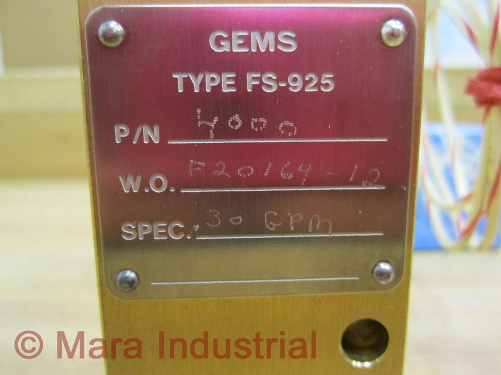 GEMS 4000 FS-925 Flow Switch