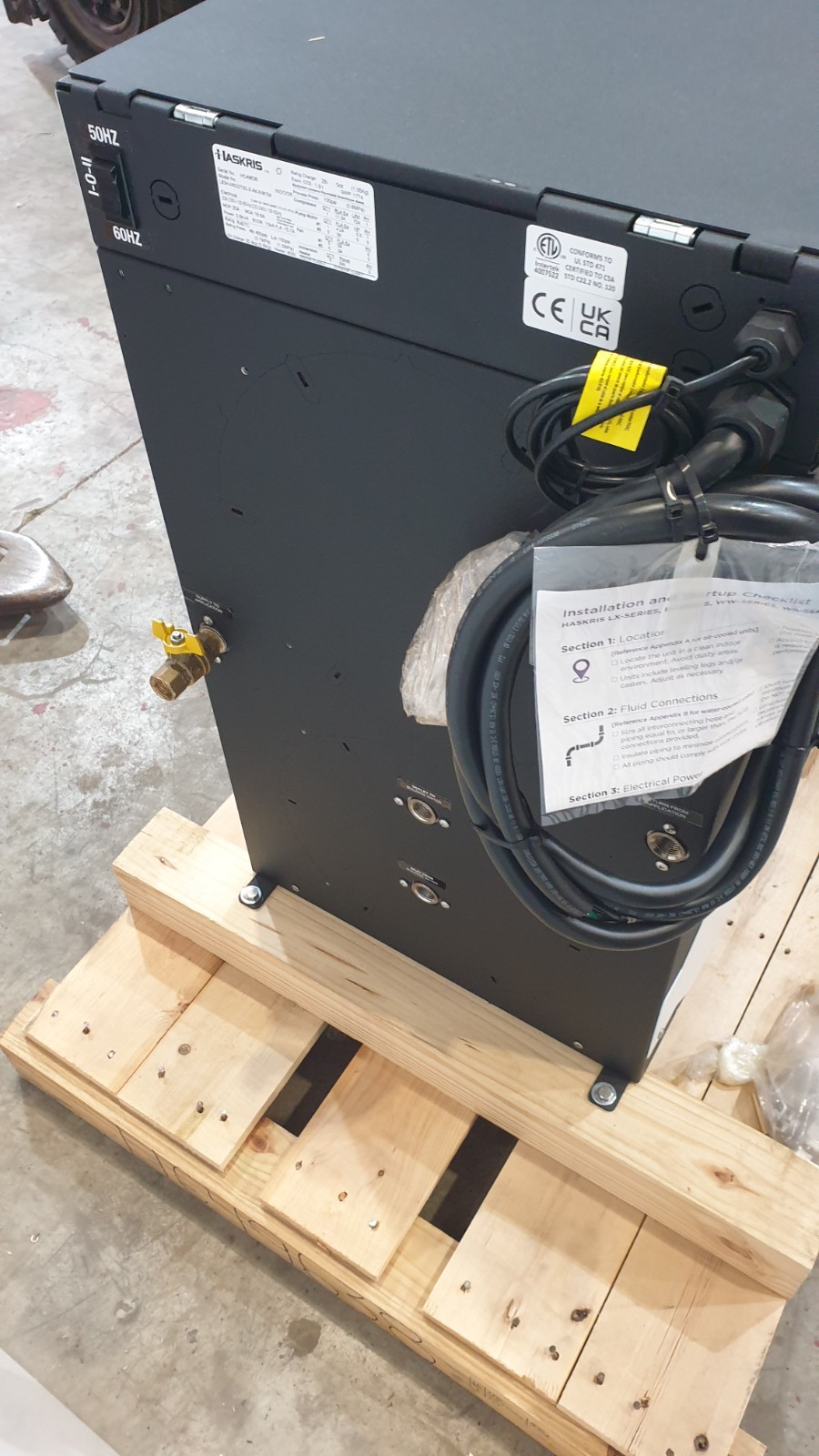 HASKRIS Temperature Control Chiller Unit Model LX3H-W5G2T3G-X-AK-8-M154 (R407C)