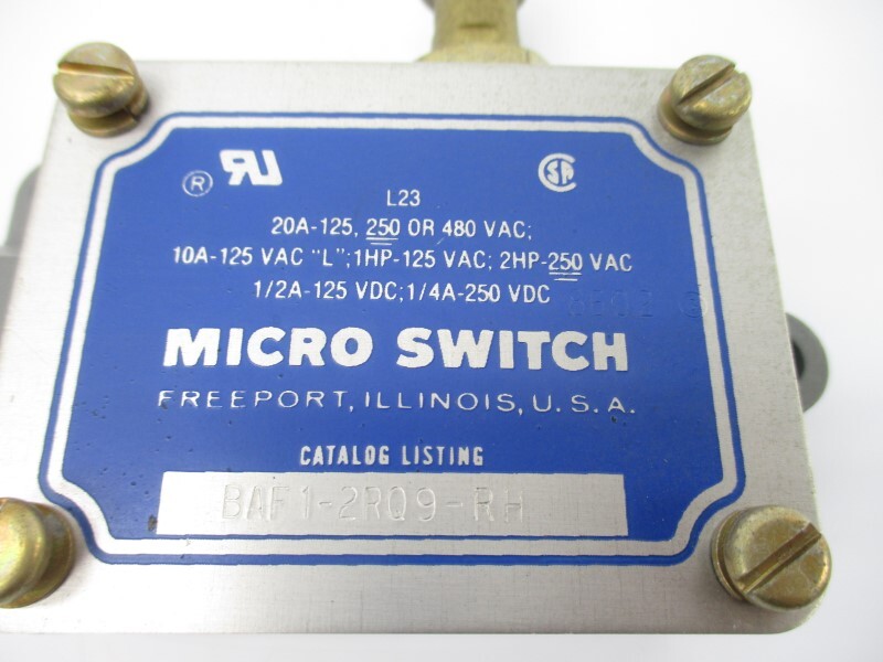 MICRO SWITCH BAF1-2RQ9-RH 480VAC 20A (GREY) NSNP