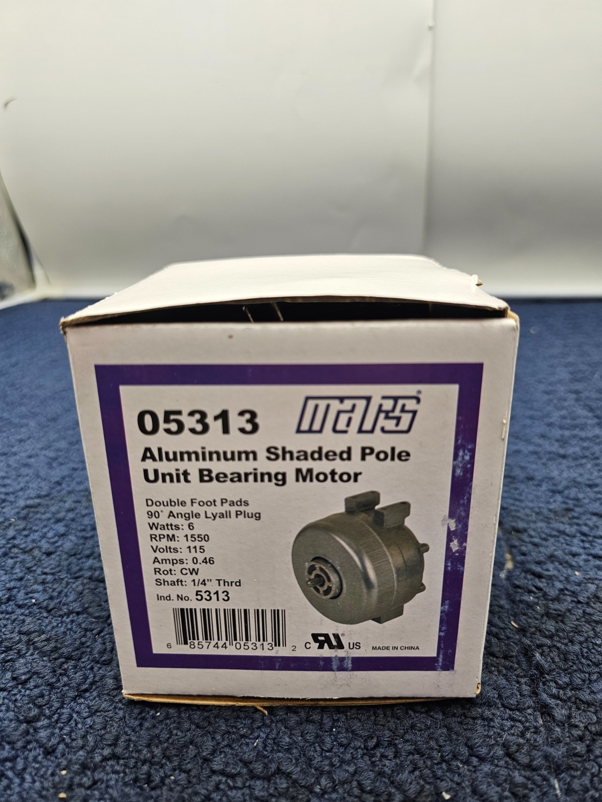 Mars 05313 Shaded Pole Unit Bearing Motor, 115 VAC, 0.46 A