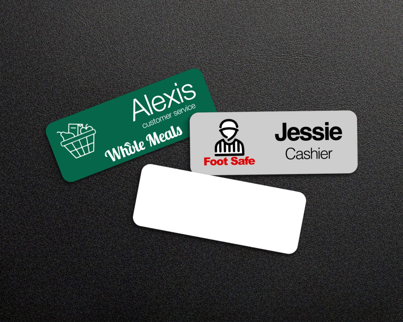 25 Pack Magnetic Name Badge Sublimation Blanks Name Tags