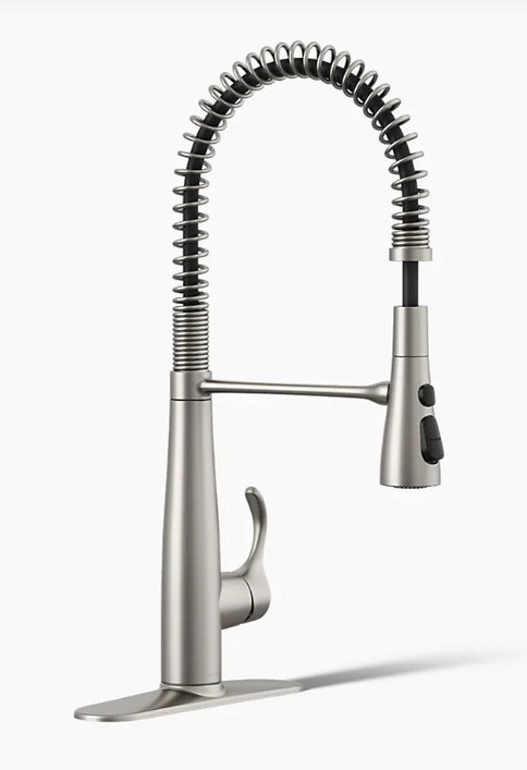 Sealed Brand New Kohler Simplice K-22033-VS Kitchen Faucet, Vibrant SS