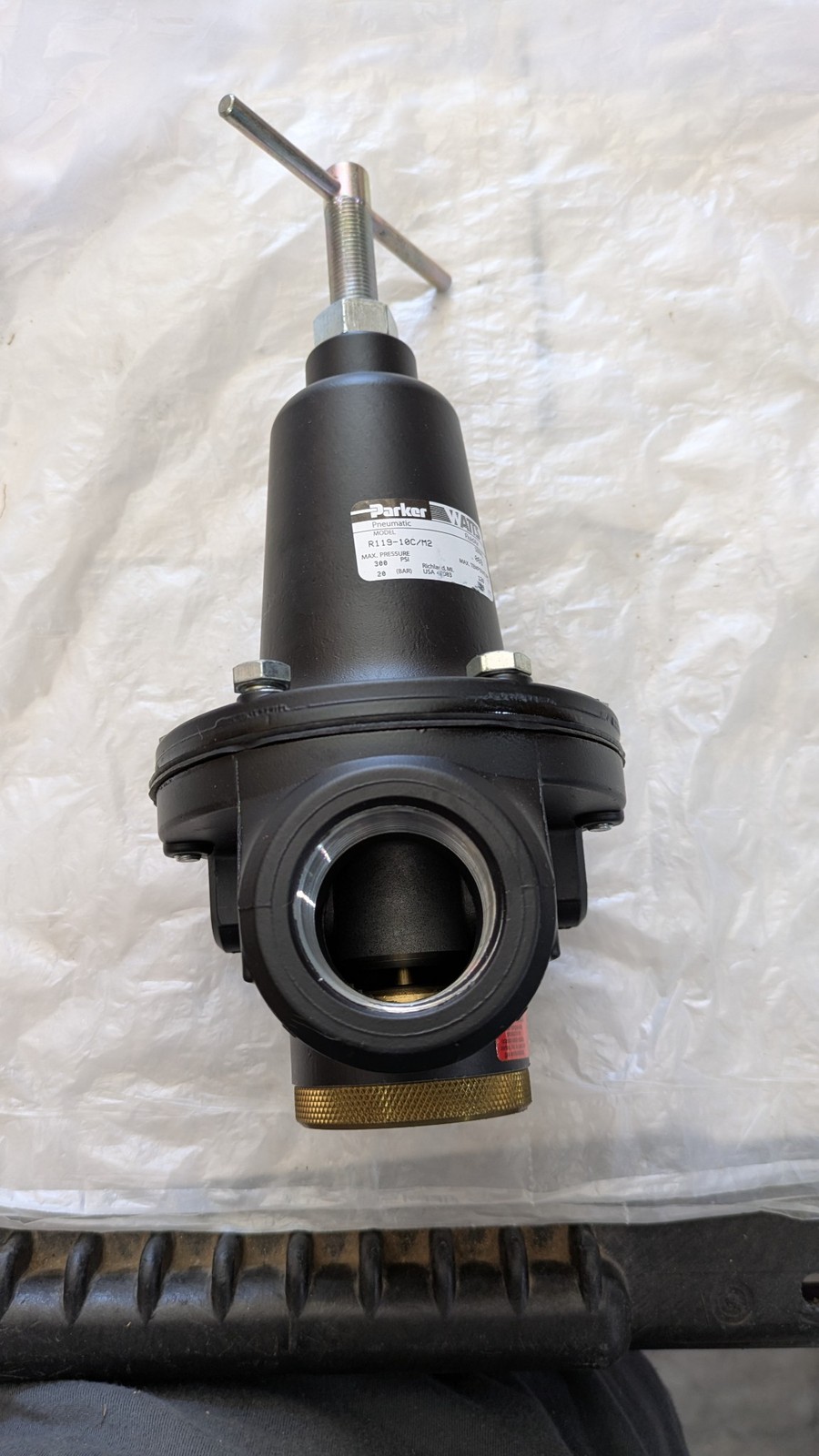 PARKER PNEUMATIC WATTS FLUIDAIR R119-10C/M2 0-125 PSIG 0-9 BAR