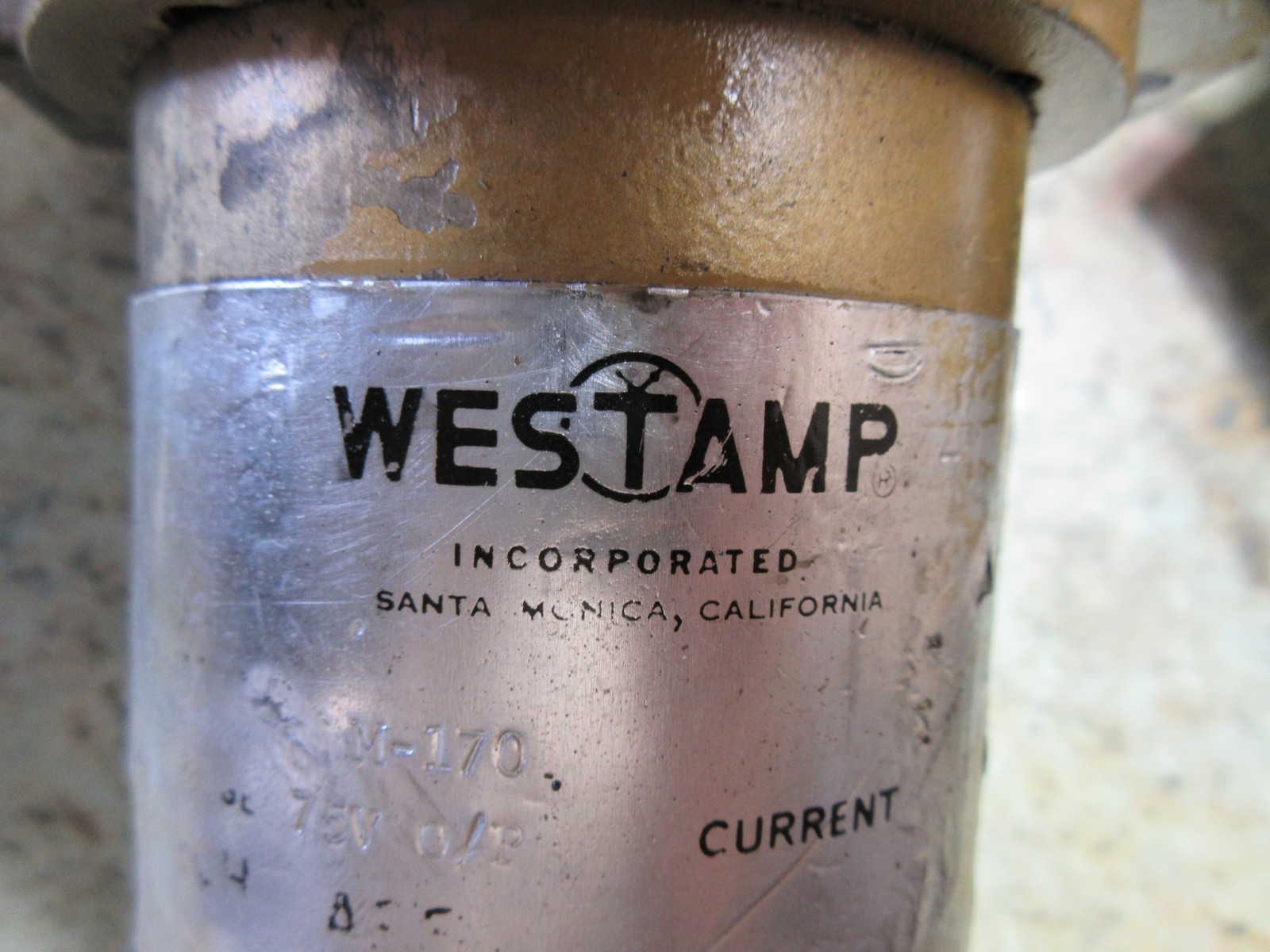 WESTAMP SERVO MOTOR M-170 75V 7V/1000 RPM BURKE J TYPE CNC MILL CNC3MD EACH