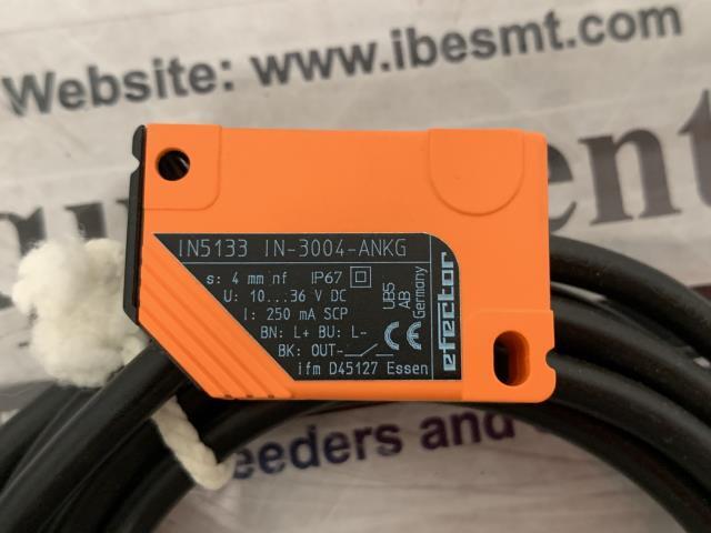 (Lot of 3)IFM Electronics Inductive Sensor – IN5133 – IN-3004-ANKG w/Warranty