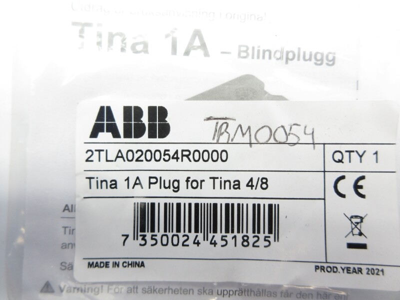 ABB 2TLA020054R0000 TINA1A 1A 4/8″ NSMP