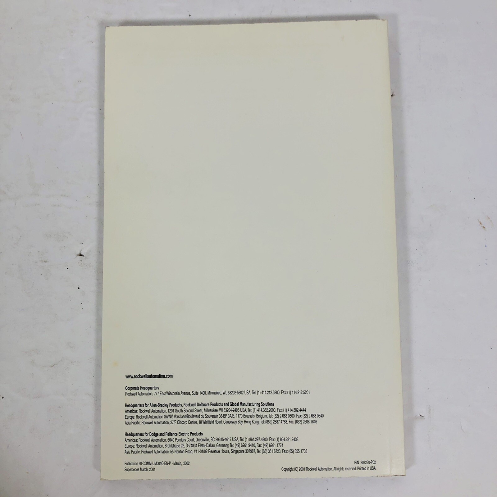 Allen-Bradley Power Flex Remote I/O Adapter 20-COMM-R FRN 1.xxx User Manual