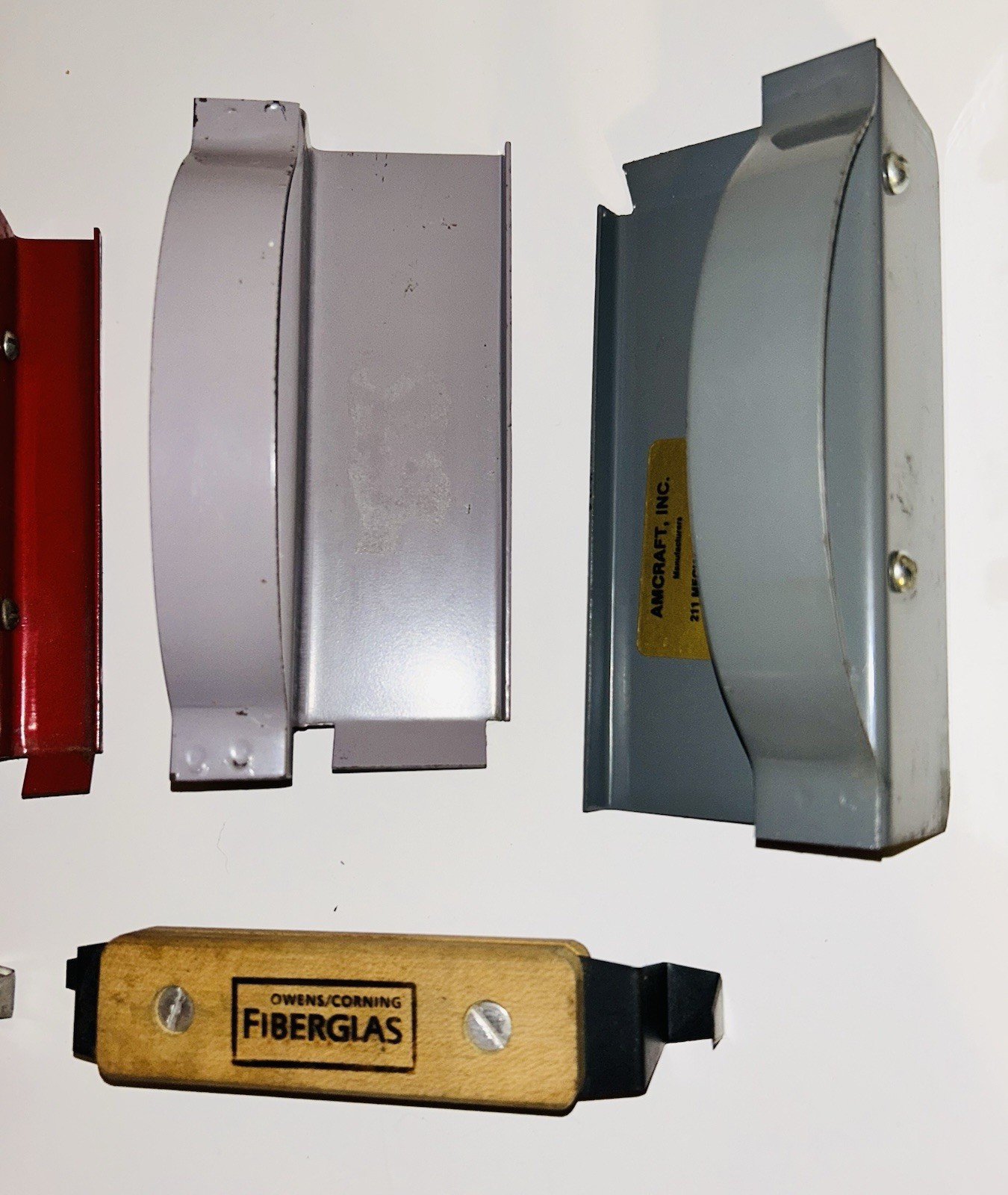 4 Amcraft Gray Blue & Red HVAC Cutting Tool Duct Board SS + 2 Cuts-All Tools Lot