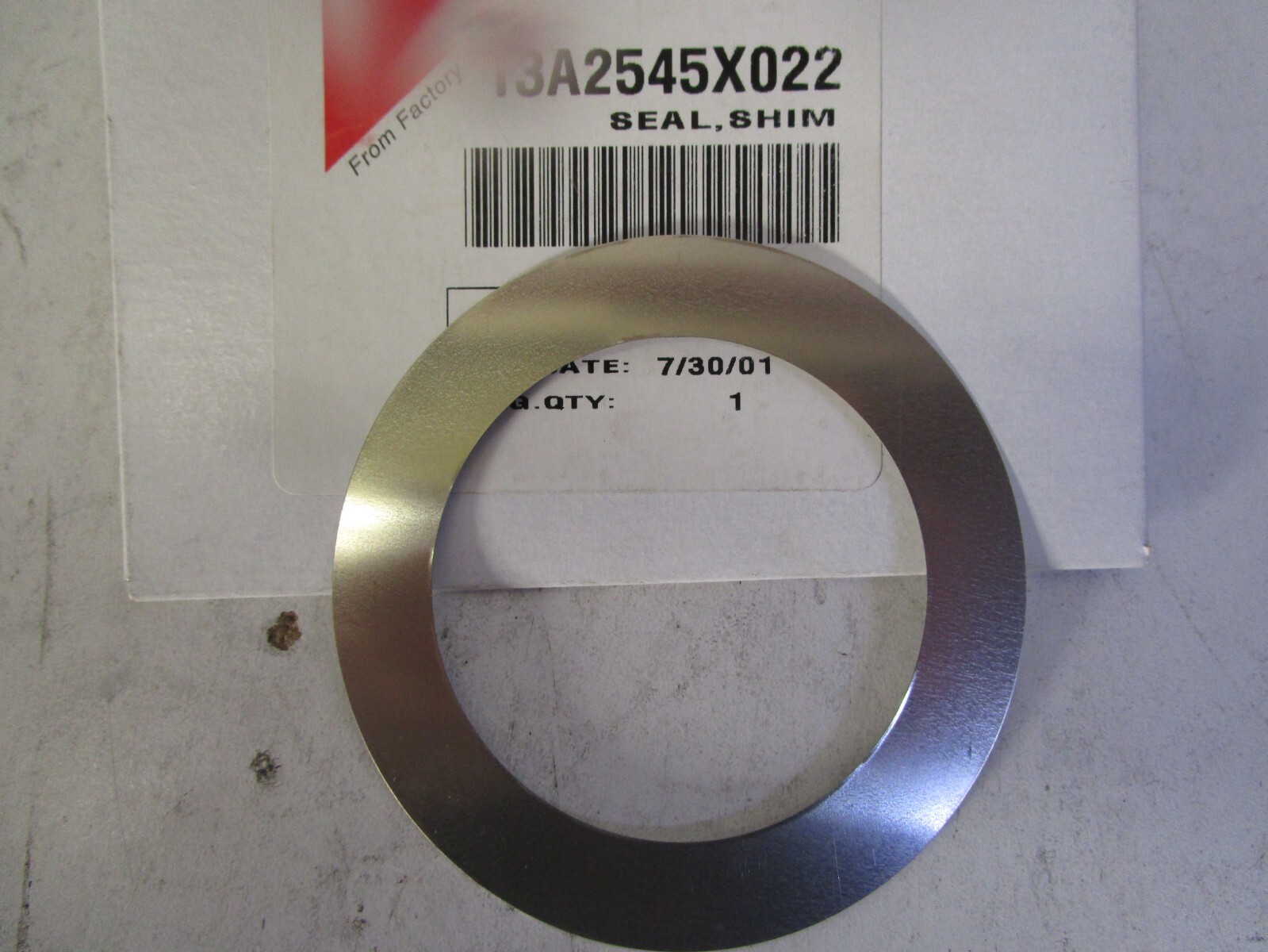 FISHER 13A2545X022 SEAL SHIM NEW OPEN BOX FREE SHIPPING!!!!!!!!!!!!!!!