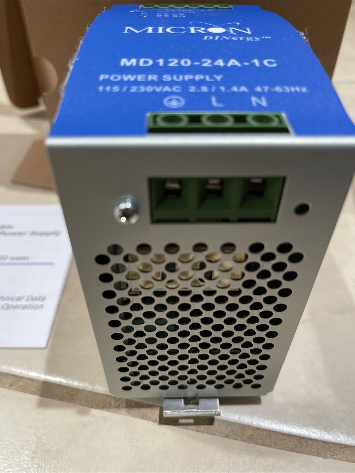 MICRON INDUSTRIESD MD120-24A-1C POWER SUPPLY 120W New