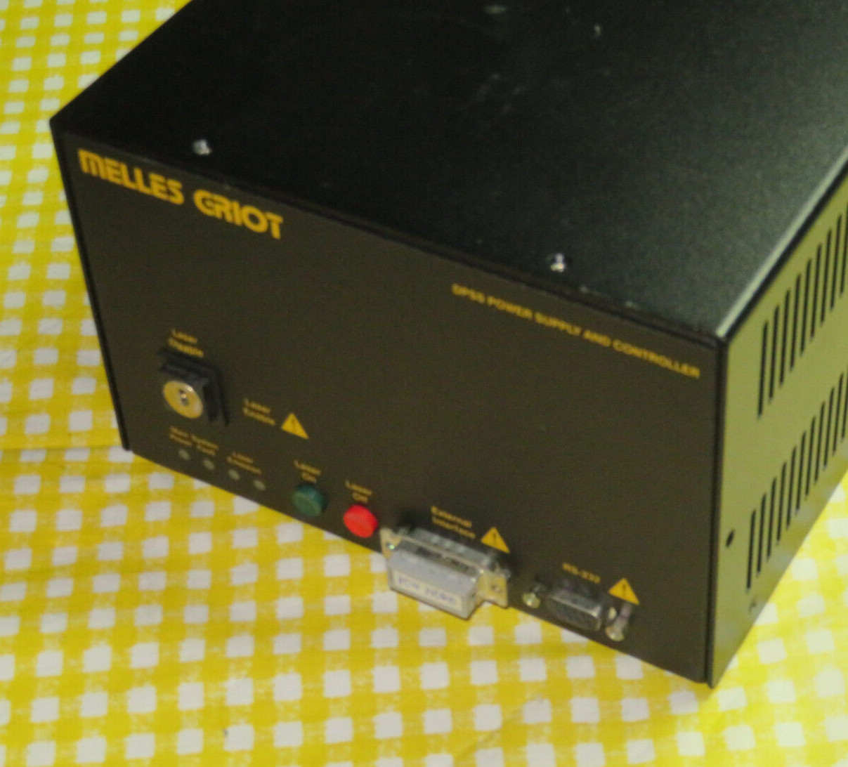 Melles Griot Model 58-PSM-295 DPSS Controller+DEFECTIVE DPSS Laser Head #1-READ
