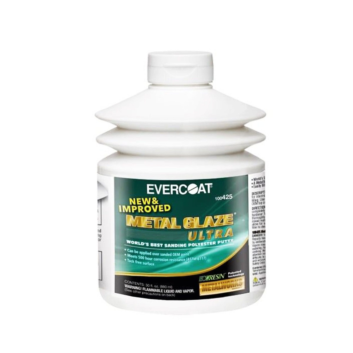 Fibre glass Evercoat METAL GLAZE Ultra 100425 Sanding Polyester Putty, 880 mL P