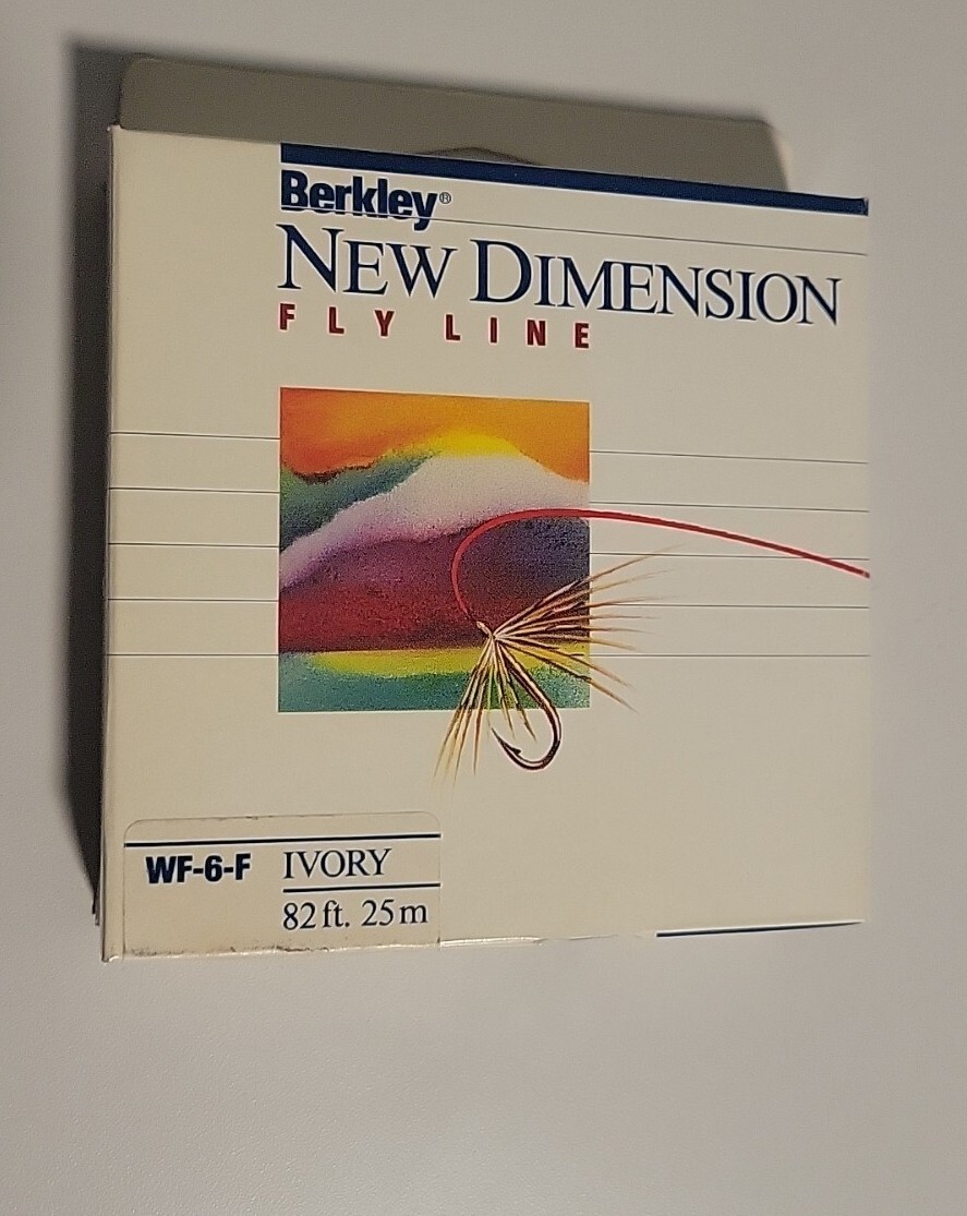 Berkley New Dimension Fly Line WF-6-F Ivory 82 Feet NOS