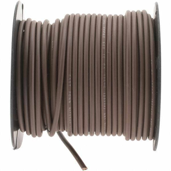 EastPenn 23436 16 AWG, 100′ OAL, Hook Up Wire Brown Polyethylene Jacket