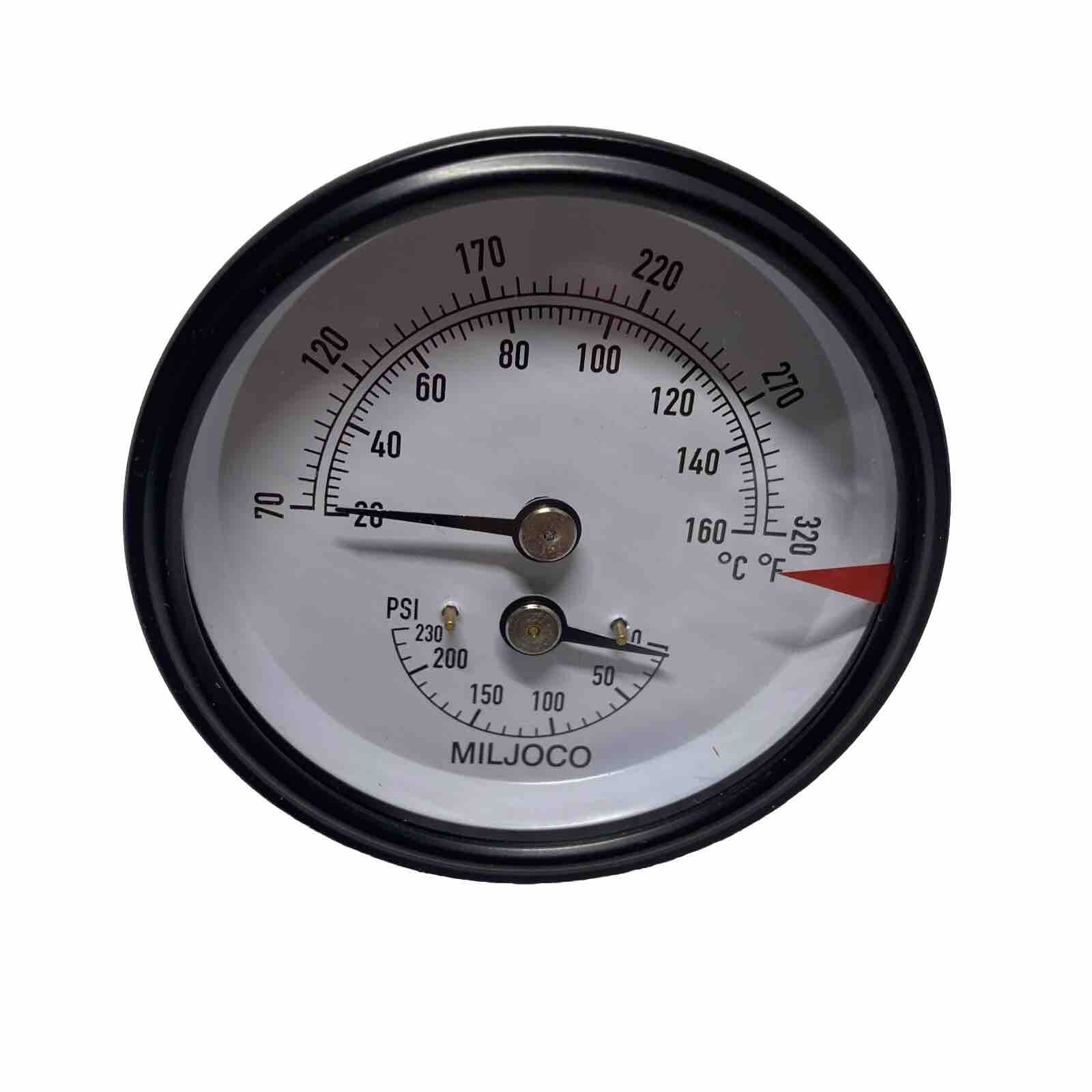 Milijoco 007399F-M Temperature & Pressure Gauge-Kit Brand New