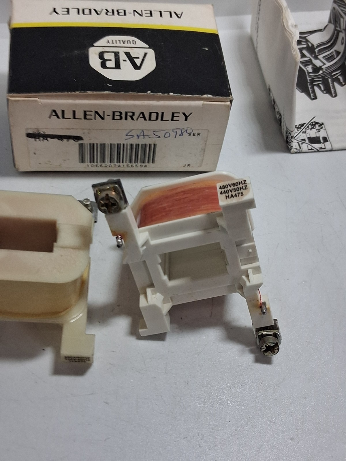 ALLEN BRADLEY HA475 COIL 480V/60HZ 440V/50HZ (LOT OF 2) NNB