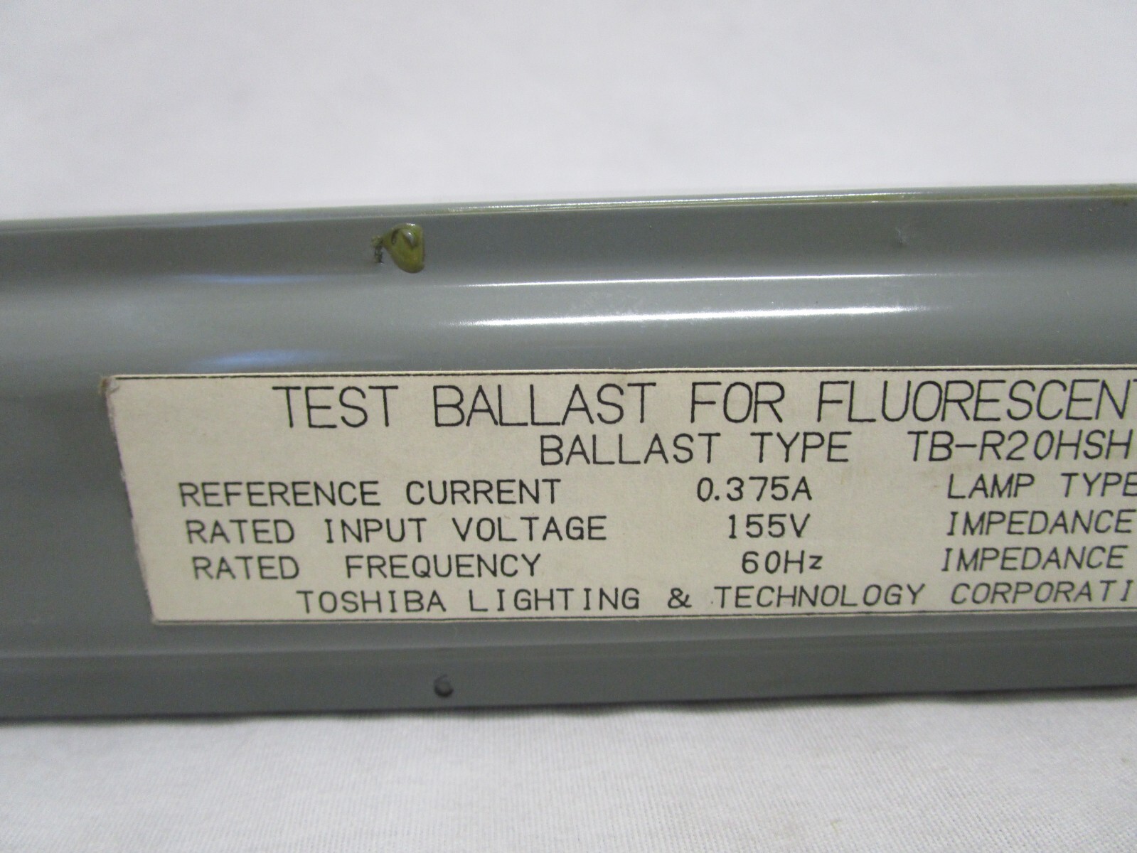 NEW TOSHIBA LIGHTING TB-R20HSH TEST BALLAST FOR FLR20S/M FLUORESCENT LAMP LIGHT