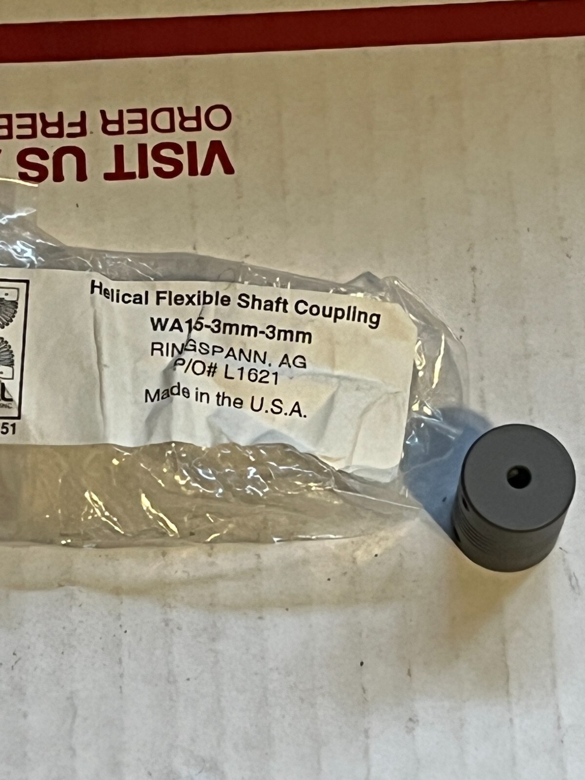 helical wa15-3mm-3mm nos surplus no packaging