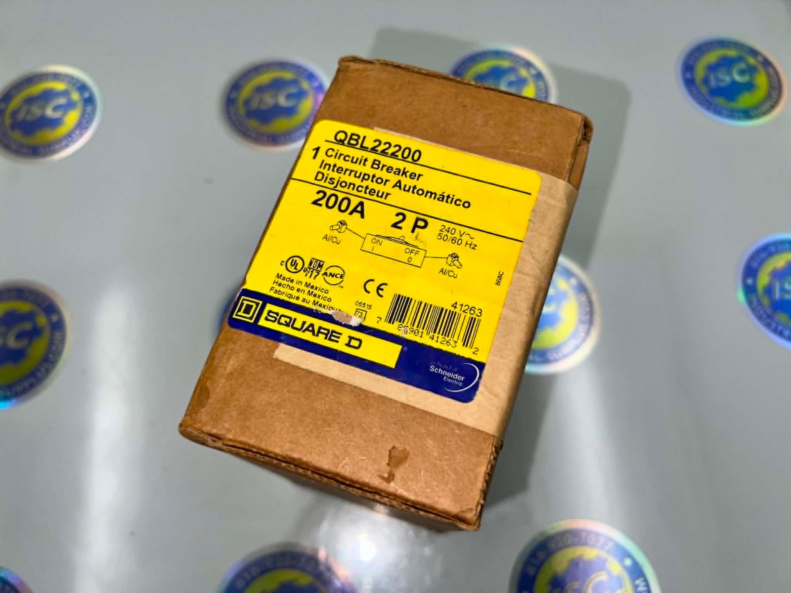 Square D QBL22200 Q-Frame Molded Case Circuit Breaker, 2-Pole, 200A, 240V