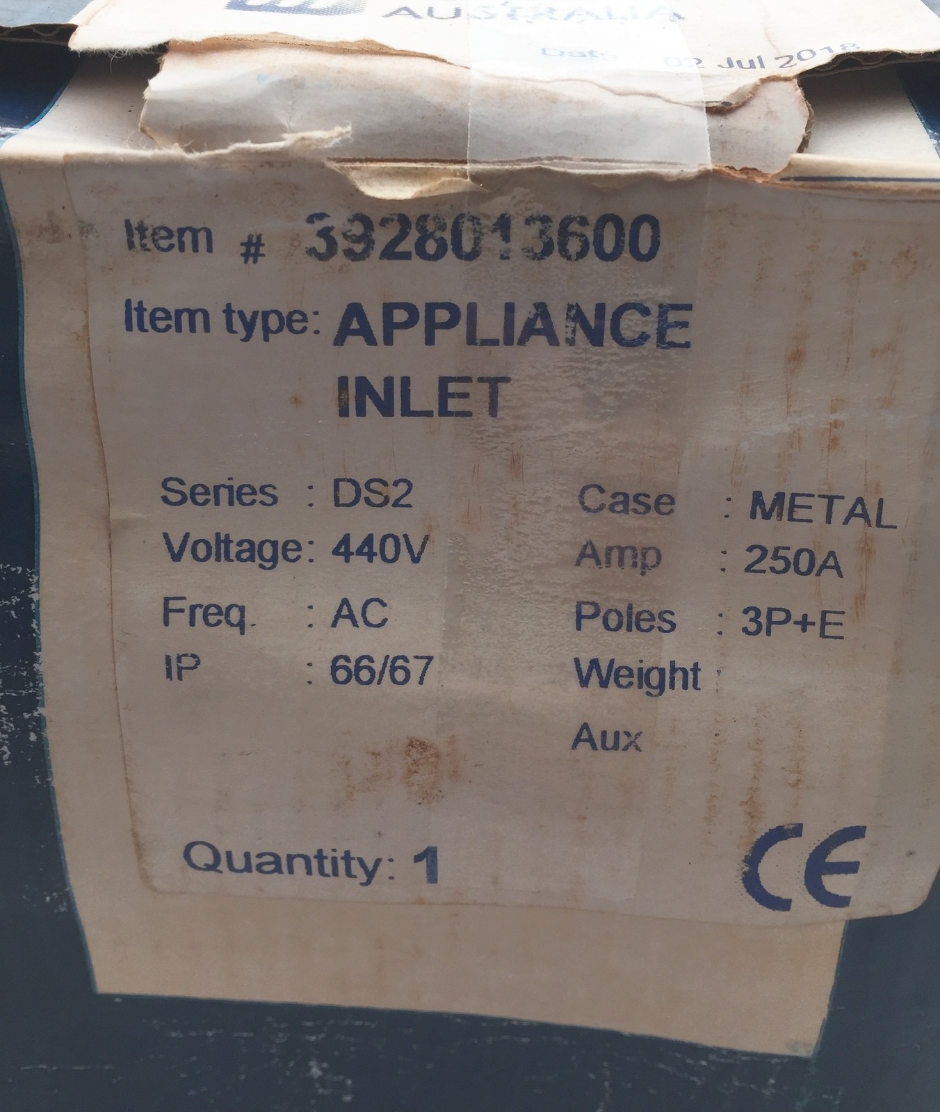 Marechal 3194017R Socket Outlet Ds9 3P+N+E Ip66 150A 250/440Vac