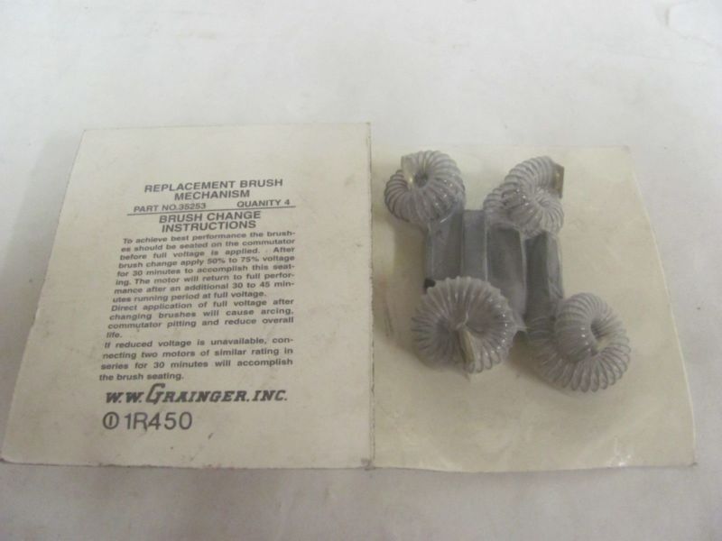 LOT OF 4 GRAINGER REPLACEMENT BRUSH MECHANISM 35253 (ONE PACKAGE OF 4) NEW