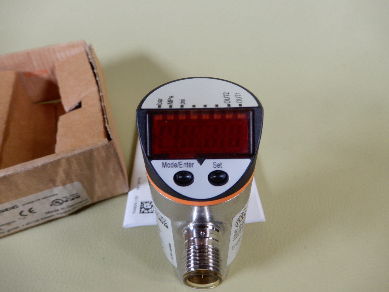 IFM Electronic Pressure Sensor PN2221 PN-250-SBN14-MRFKG/US NOS