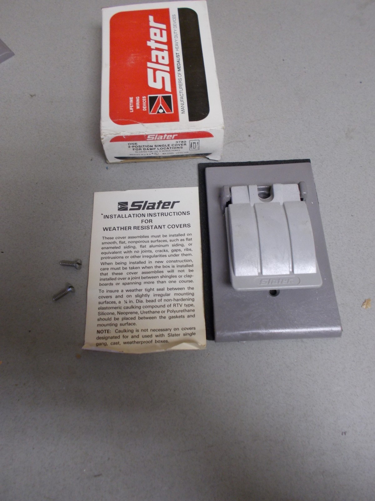 NEW Slater 3760 3-Postion Single Cover with Hardware *FREE SHIPPING*