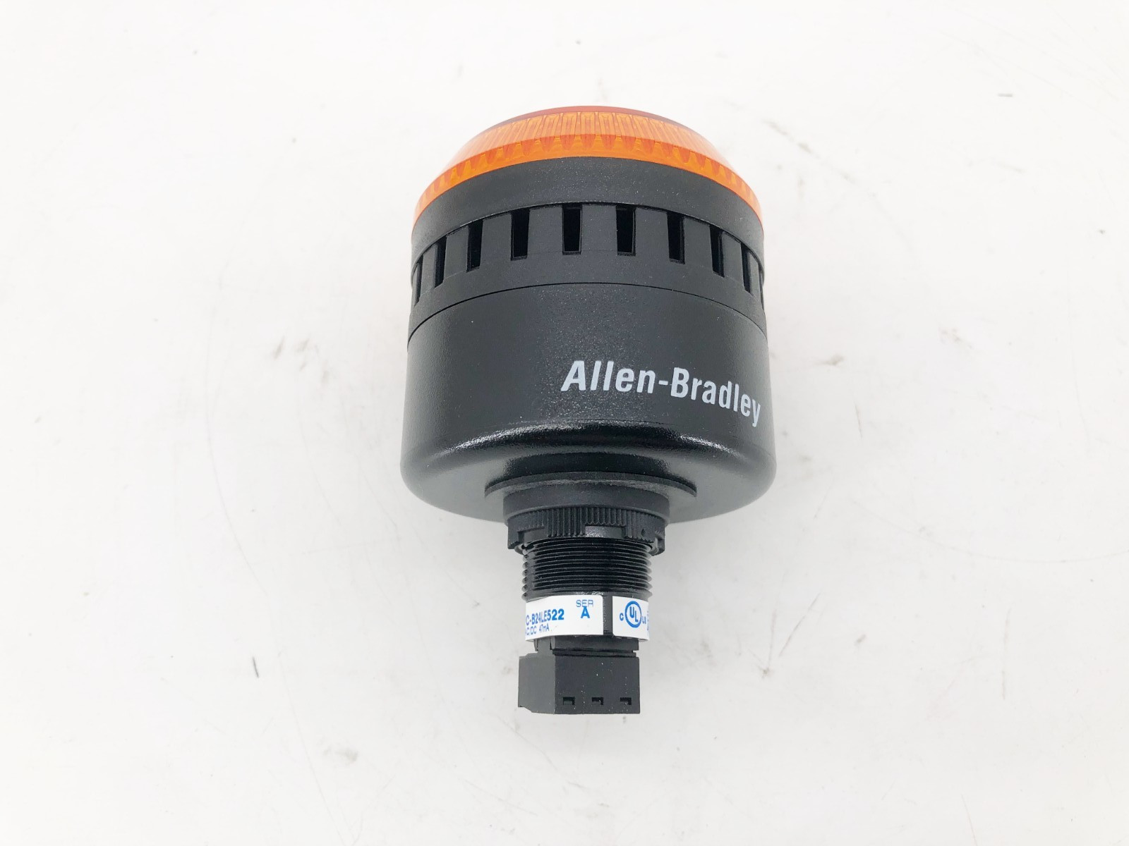 New Allen Bradley 855PC-B24LE522 Panel Mount Sounder w/ Amber LED 24VAC/DC