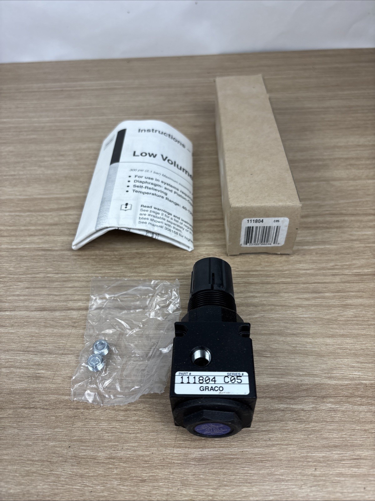 NEW GRACO 111804 FILTER AND REGULATOR KIT 0-125PSIG