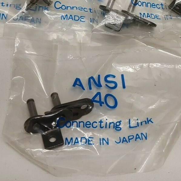 LOT OF 10 NEW OLD STOCK! HKK CHAIN SIZE 40 CONNECTING LINKS ANSI40