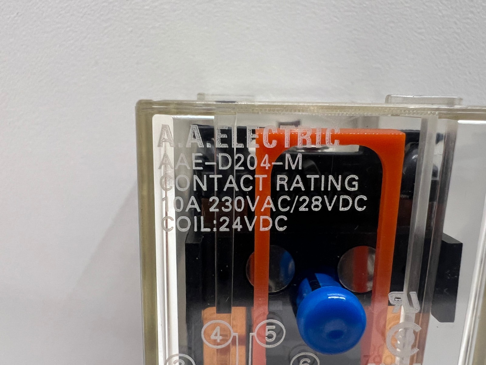 LOT OF (2) NEW OLD STOCK! AA ELECTRIC 10A 8-PIN RELAYS AAE-D204-M